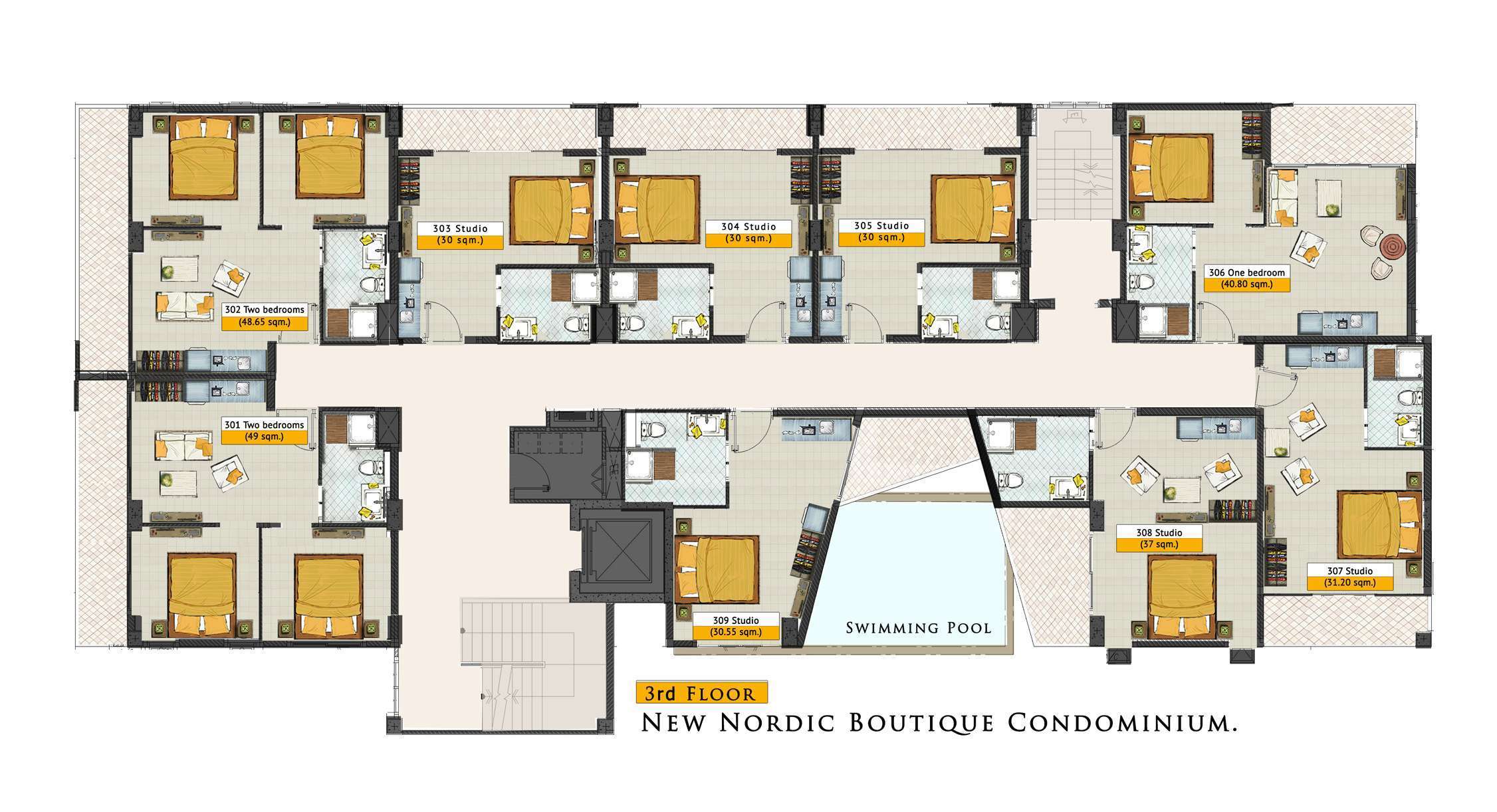 New Nordic Boutique Hotel investment project in Pattaya